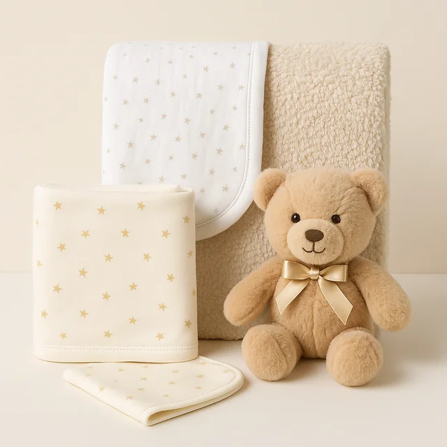 Receiving & Plush Blanket Sets